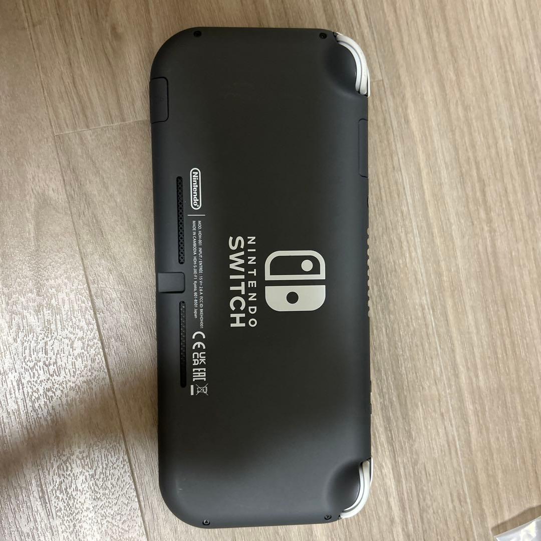 Nintendo switch lite グレー　本体　充電器