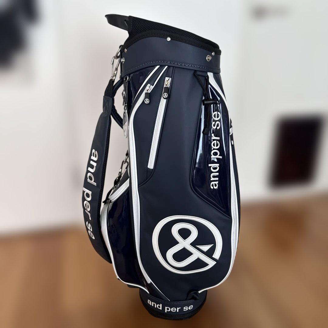 and per se ゴルフバッグ ネイビー