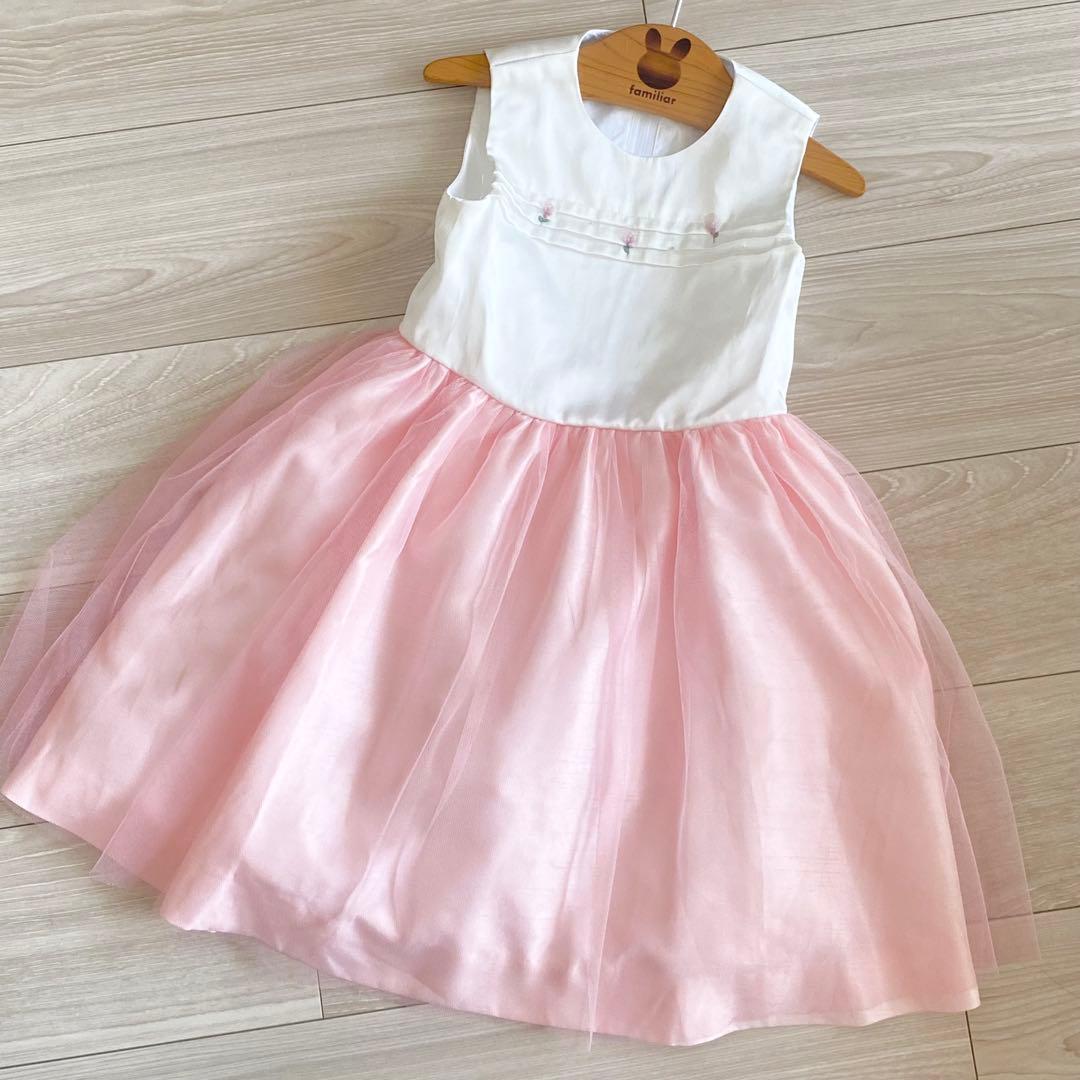 美品　ファミリア　ドレス　110