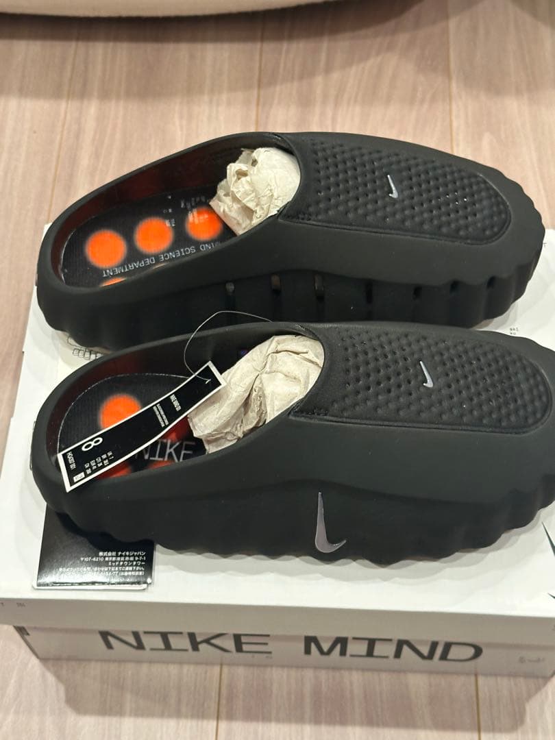 【26cm】 Nike Mind 001 Mules Black レシート原本付