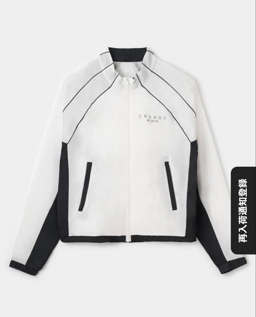 CRONOS BLACK スタンド ジャケット　ウインドブレーカー　M クロノス