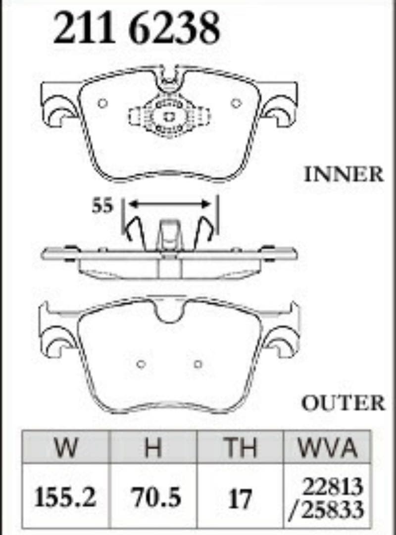 DIXCEL最高級 低ダスト Mタイプ フロントブレーキパッド プジョーリフター