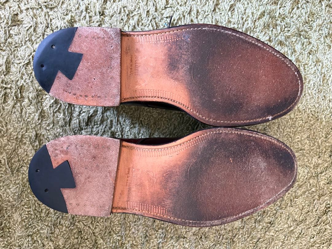 美品　Alden コードバン Uチップ　バーガンディー