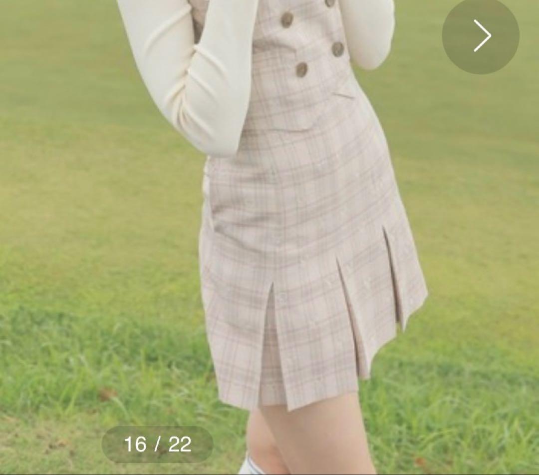 エイミーゴルフ　セットアップ　スカート　春ゴルフ