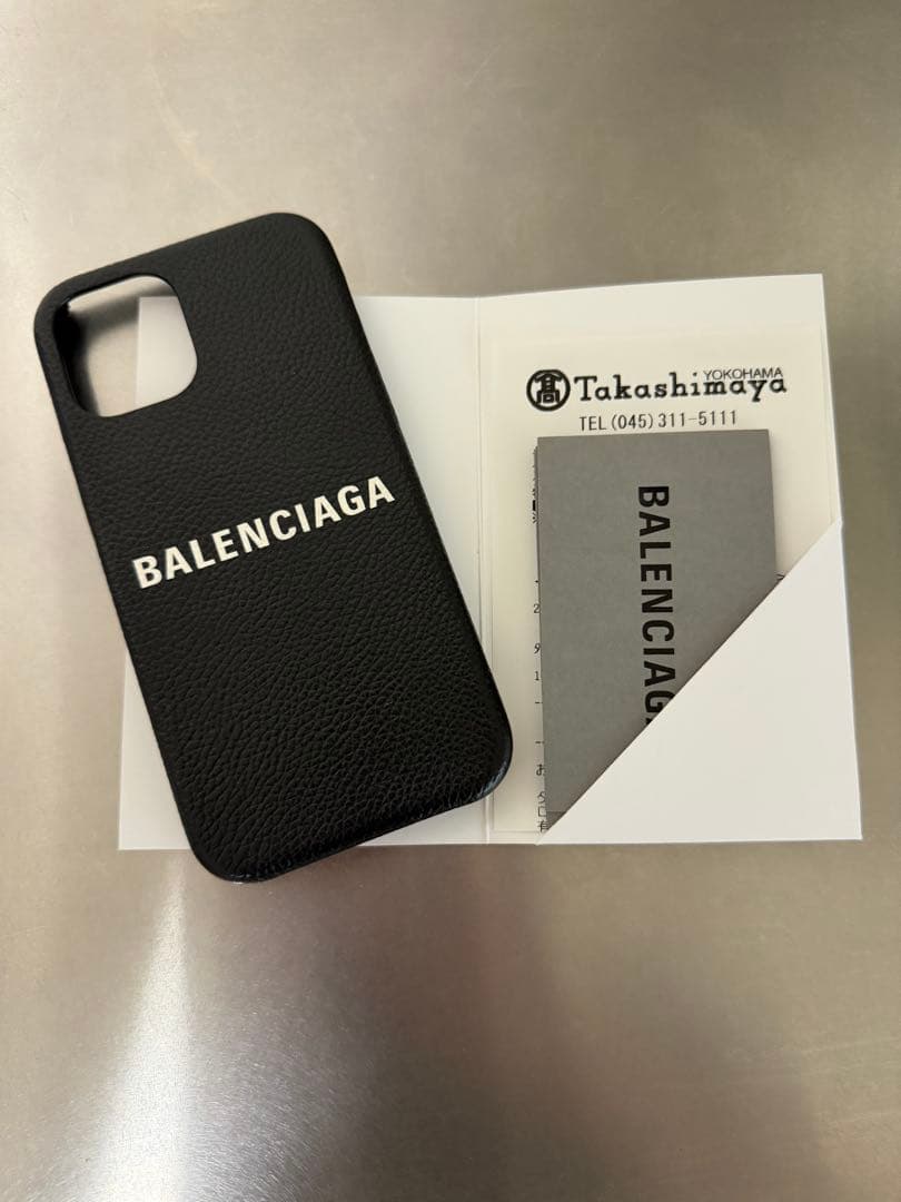 BALENCIAGA ブラック iPhone12 ケース