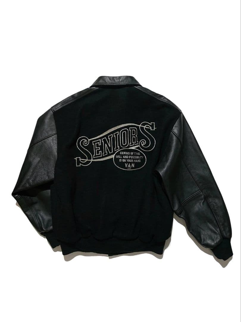 希少 【 オールブラック 】 80年代 当時物 ヴァンヂャケット スタジャン