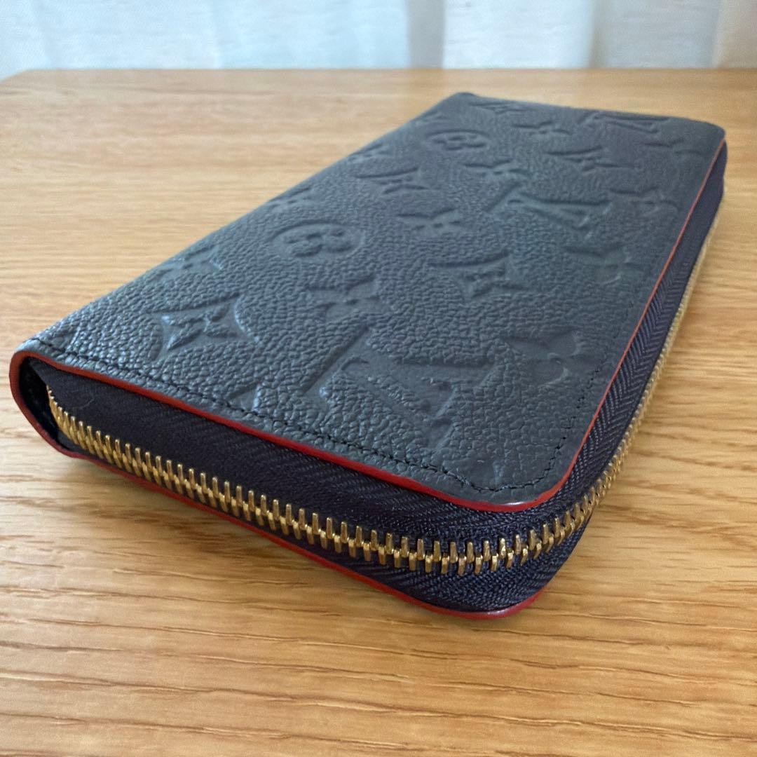 ルイヴィトン　アンプラント　ジッピーウォレット　マリーヌルージュ