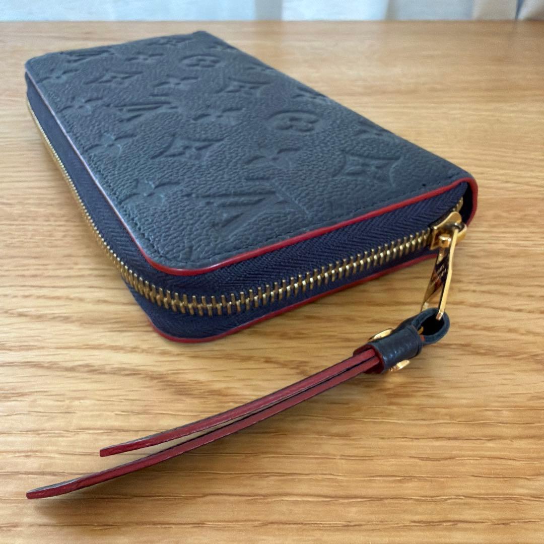 ルイヴィトン　アンプラント　ジッピーウォレット　マリーヌルージュ