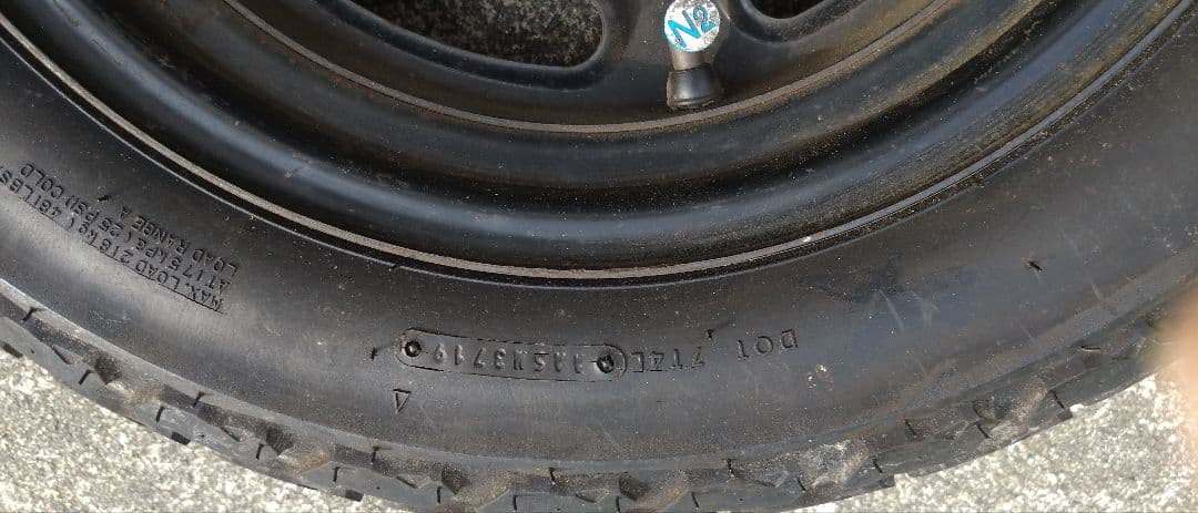 ★エイプ50純正中古ホイール 120/80-12タイヤ付★