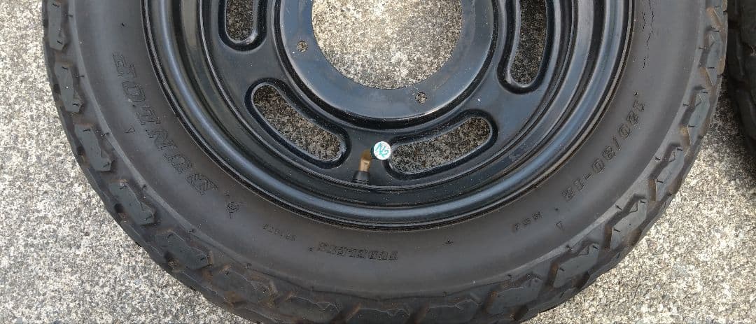 ★エイプ50純正中古ホイール 120/80-12タイヤ付★