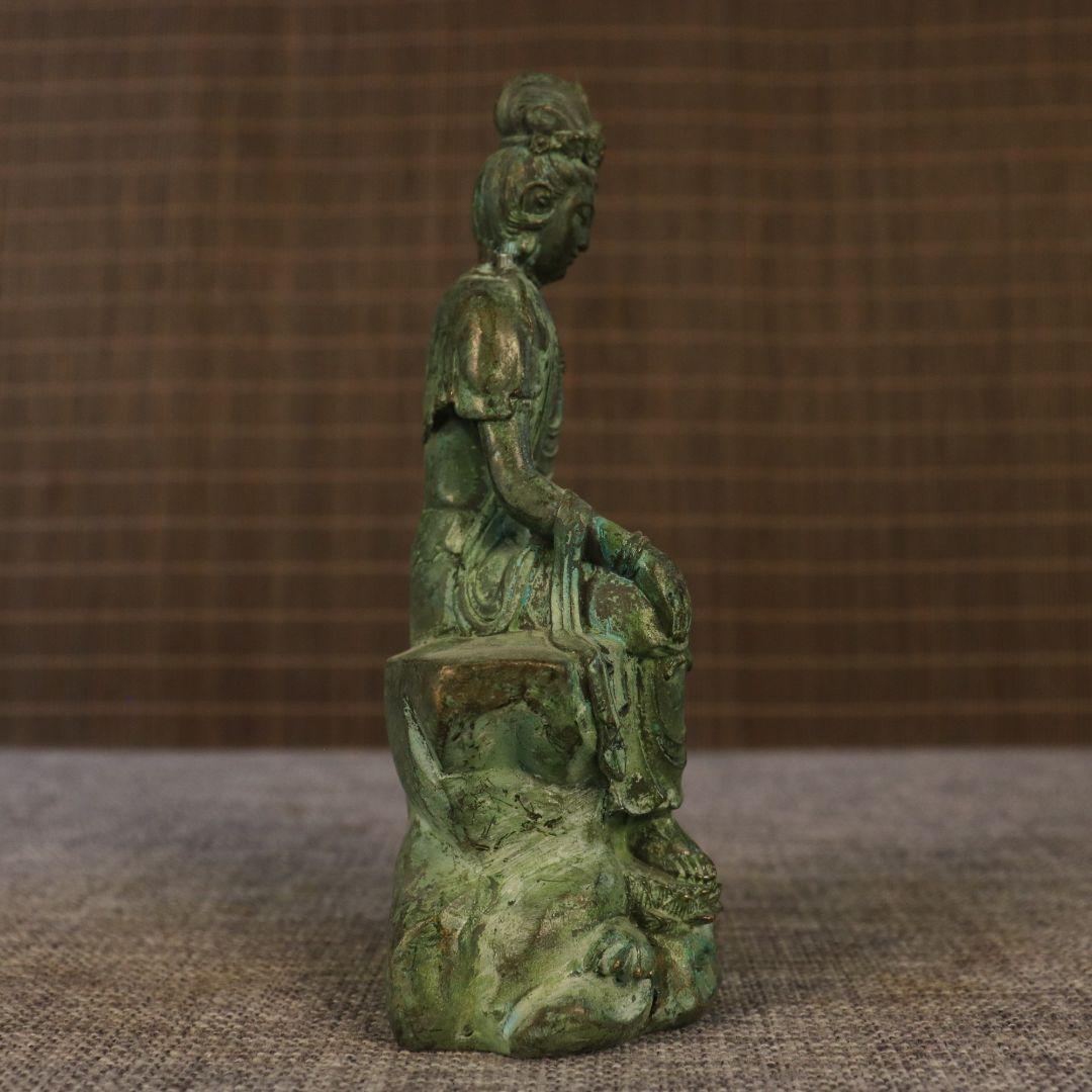 銅細工 自在観音像 仏像 装飾品 工芸品 美術品 置物