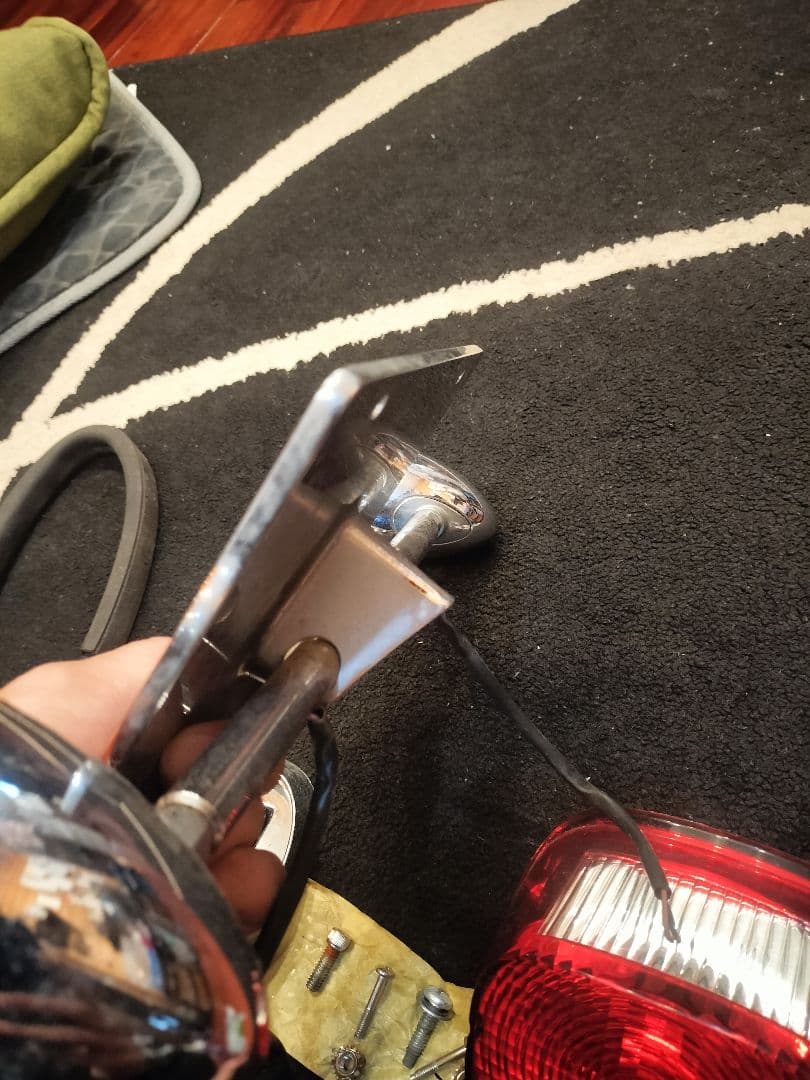 スポーツスター　レイバックナンバーステー テールランプ、ウインカーセット