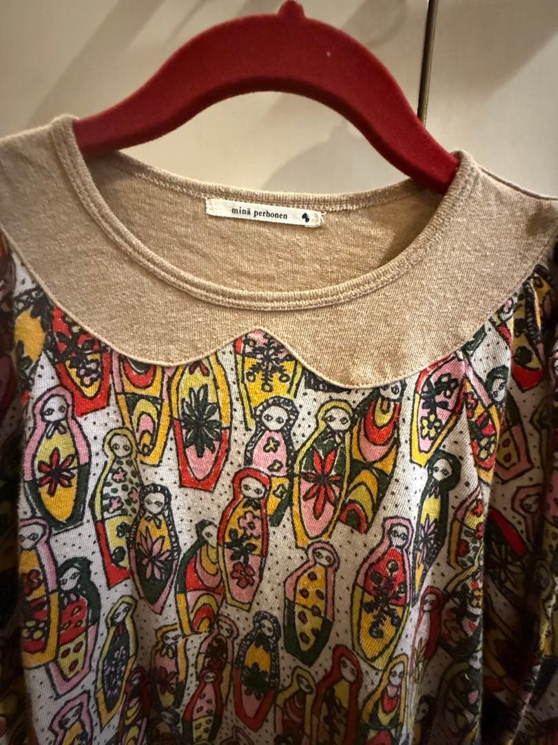 ミナペルホネン　マトリョーシカワンピース