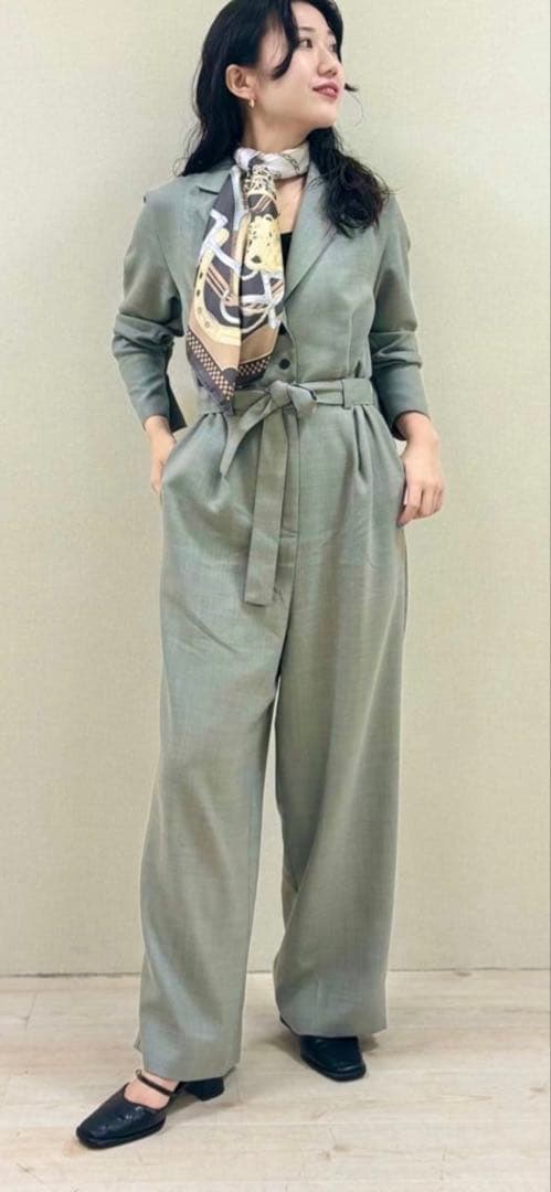 ライトカルゼ　テーラードオールインワンballsey