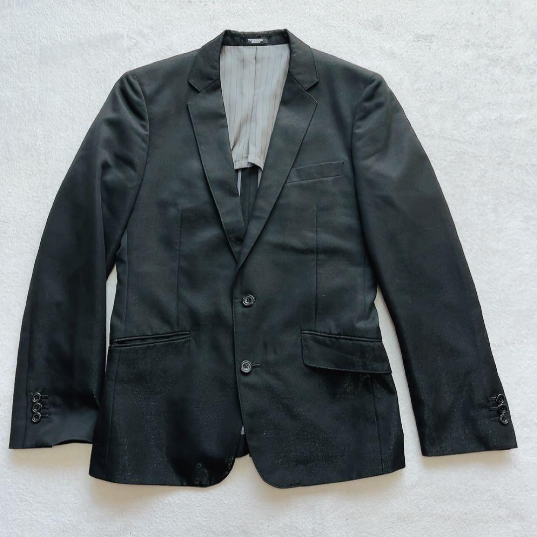 美品　トルネードマート　セットアップ　パンツ　スーツ　黒　ブラック　箔　ラメ