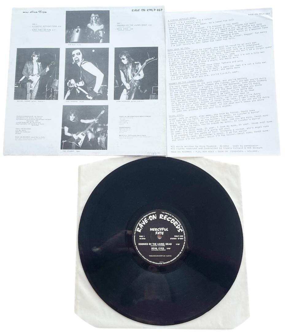 中古レコード　MERCYFUL FATE RAVE-ON メタリカがカバー