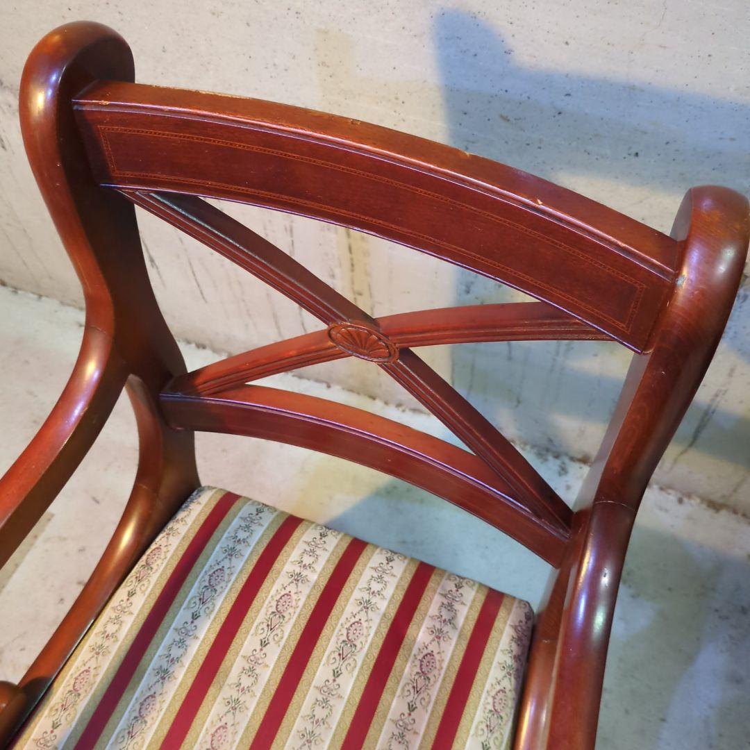 イギリス ヴィンテージ家具 ダイニングチェア アームチェア 椅子④
