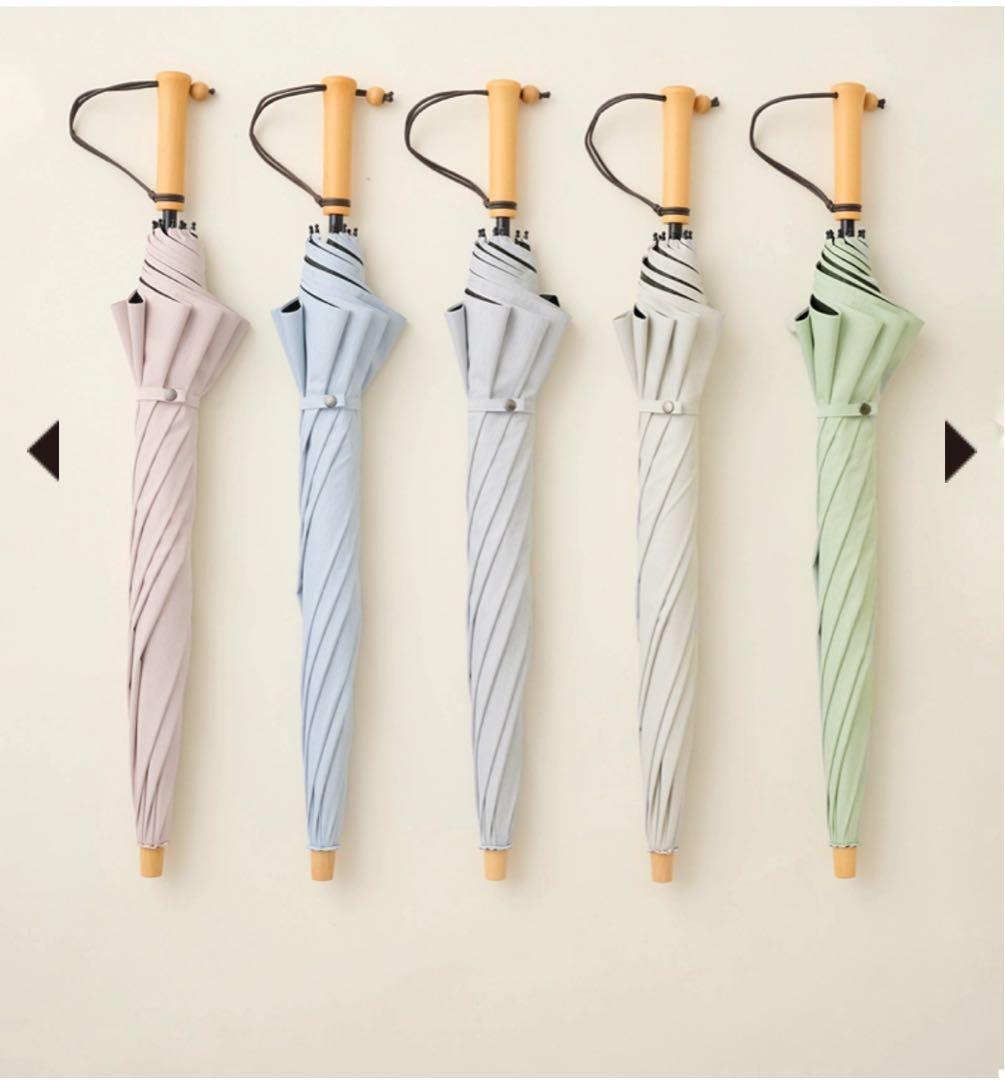 サンバリア 100 ２段 折り 日傘　moku グレー