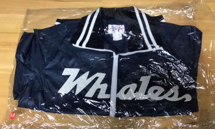 【希少】大洋ホエールズ ナイロンジャンパー 新品　Mサイズ