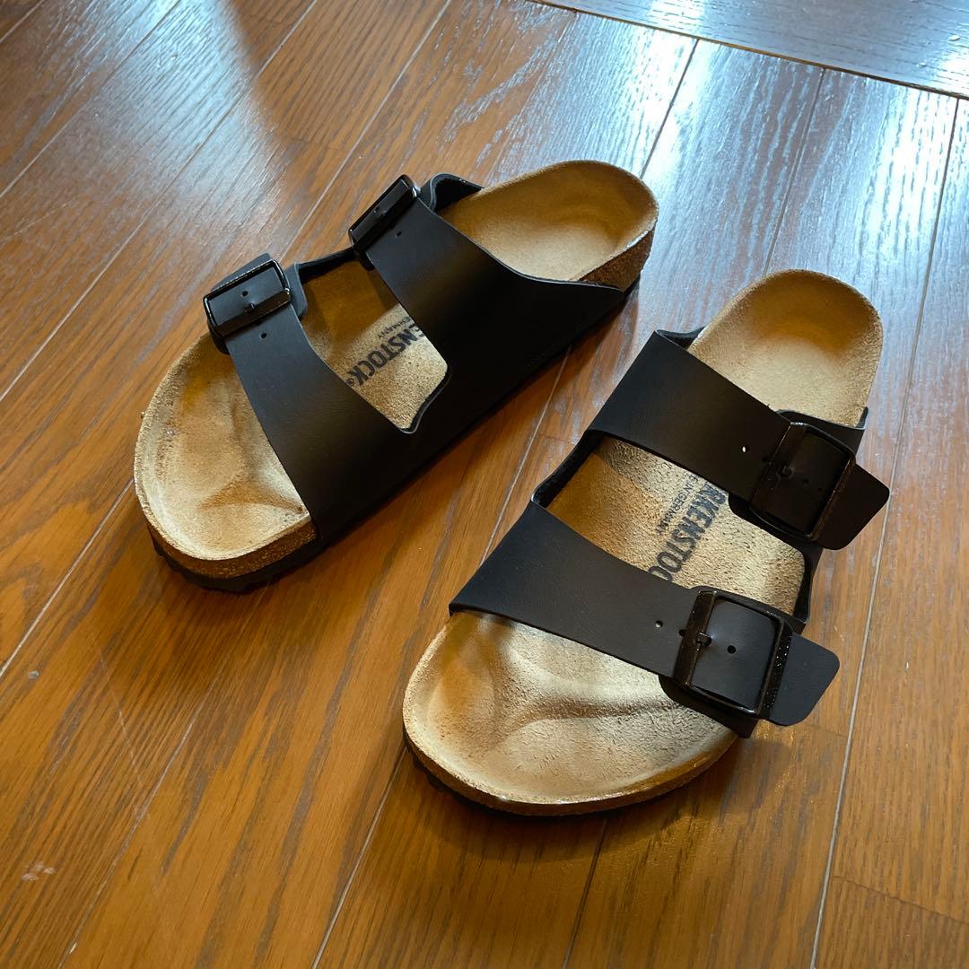 【sawashimaann】ビルケンシュトック　アリゾナ　黒　40 スリム