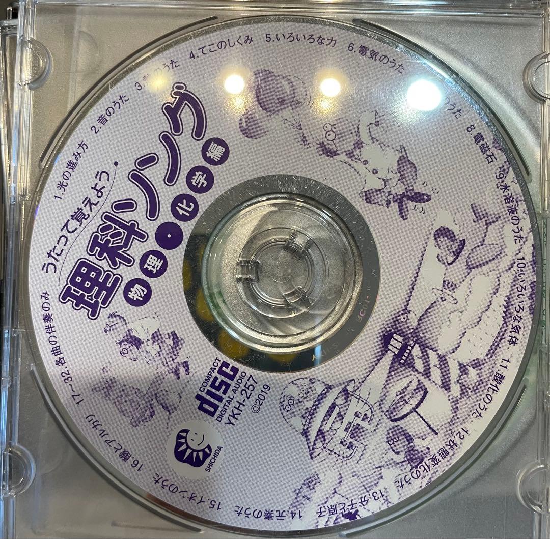 5枚セット　社会科ソング理科ソングセット　七田