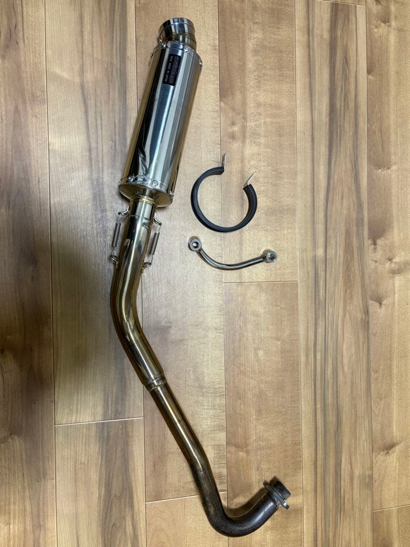 BEAMS モンキー125ステンレス マフラー 取り付け金具付き