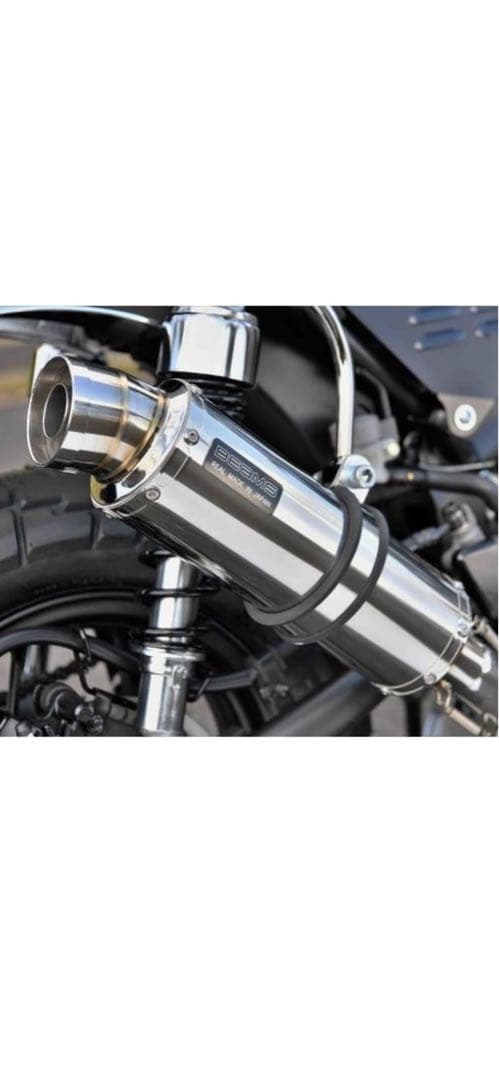 BEAMS モンキー125ステンレス マフラー 取り付け金具付き