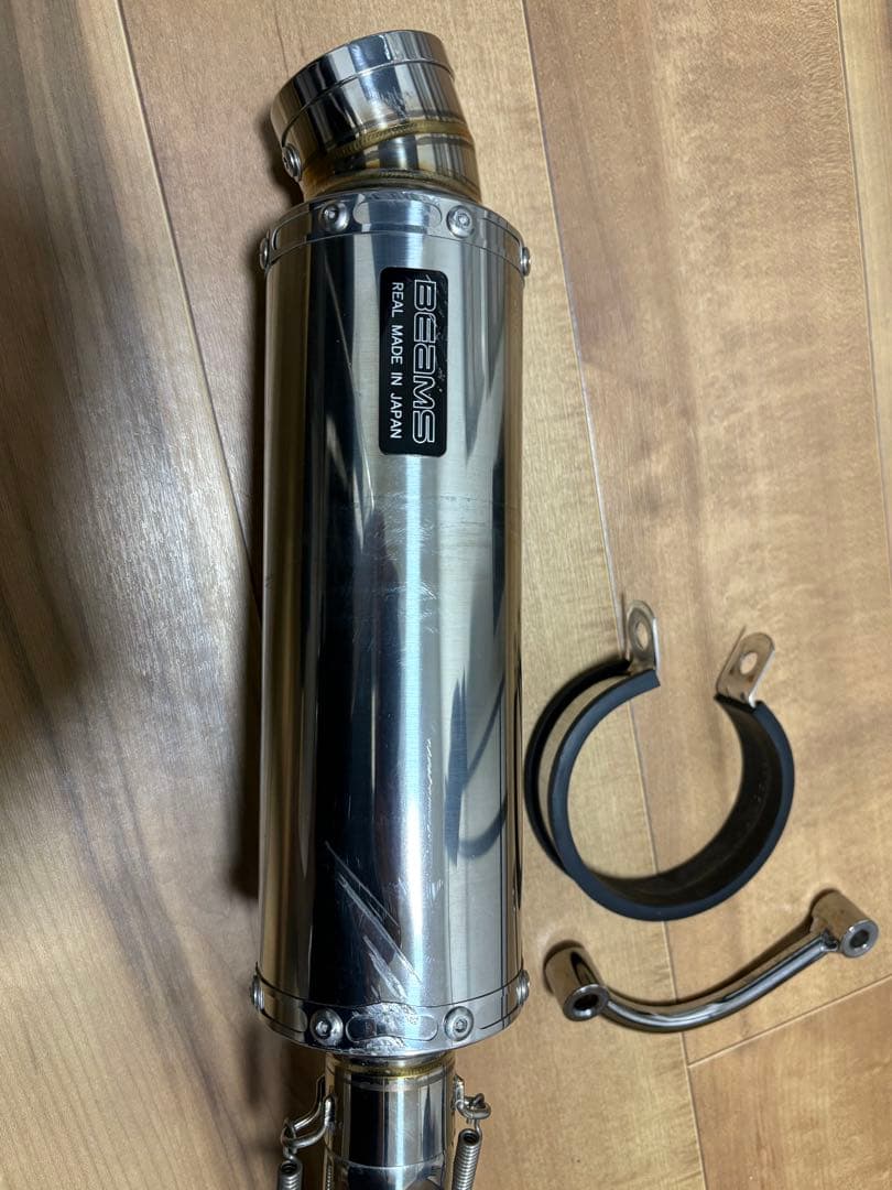 BEAMS モンキー125ステンレス マフラー 取り付け金具付き