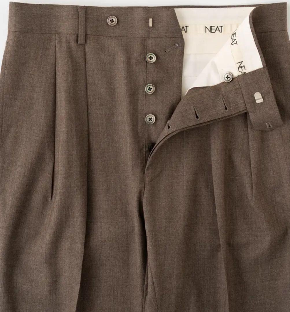 一*球様 NEAT Action Slacks Toni brown