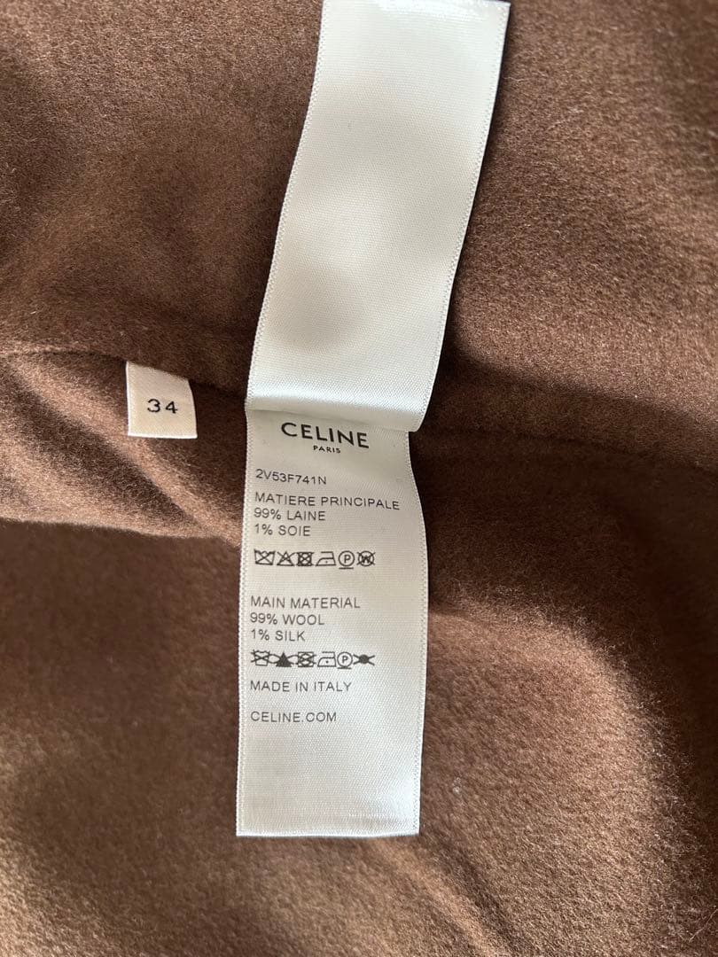 CELINE ノーカラーコートジャケット