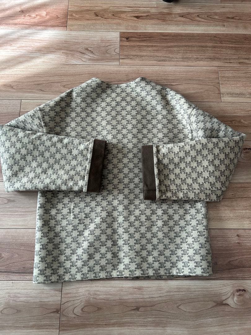 CELINE ノーカラーコートジャケット