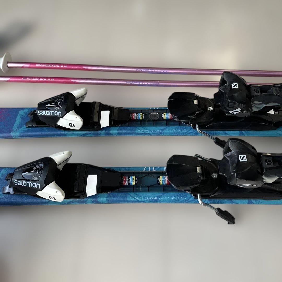 Salomon Lux スキーセット ピンク/青　130cm