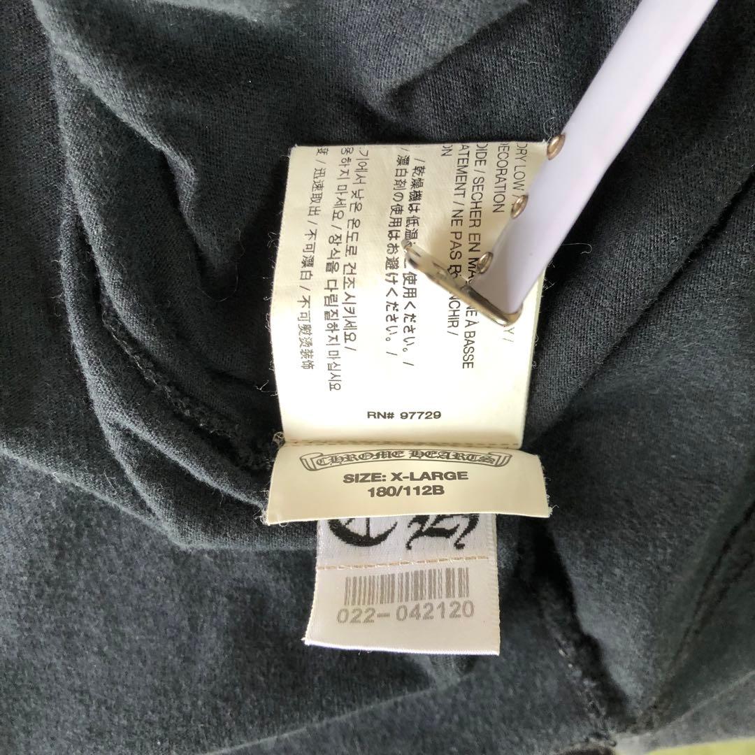 クロムハーツ ロンT フローラルクロス ホースシュー XL ブラック LA