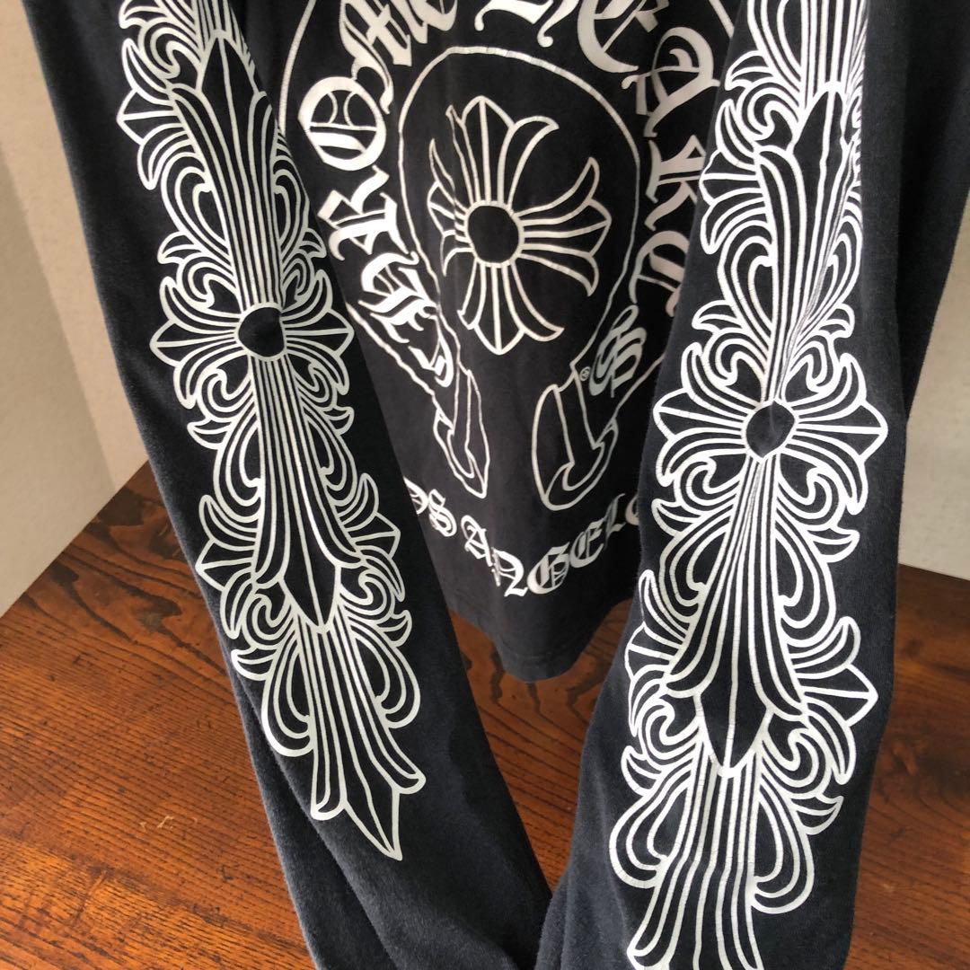 クロムハーツ ロンT フローラルクロス ホースシュー XL ブラック LA
