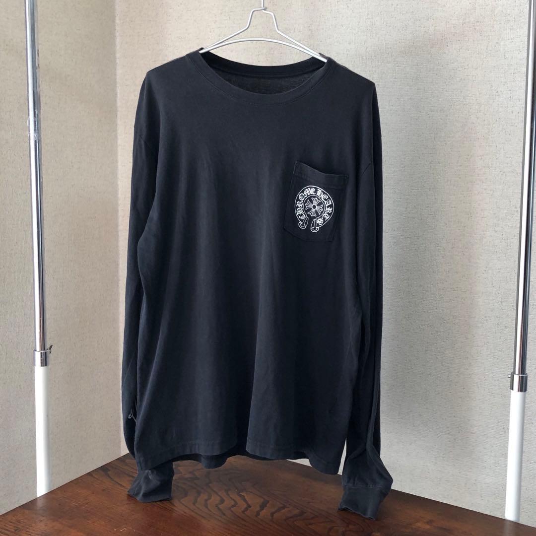 クロムハーツ ロンT フローラルクロス ホースシュー XL ブラック LA