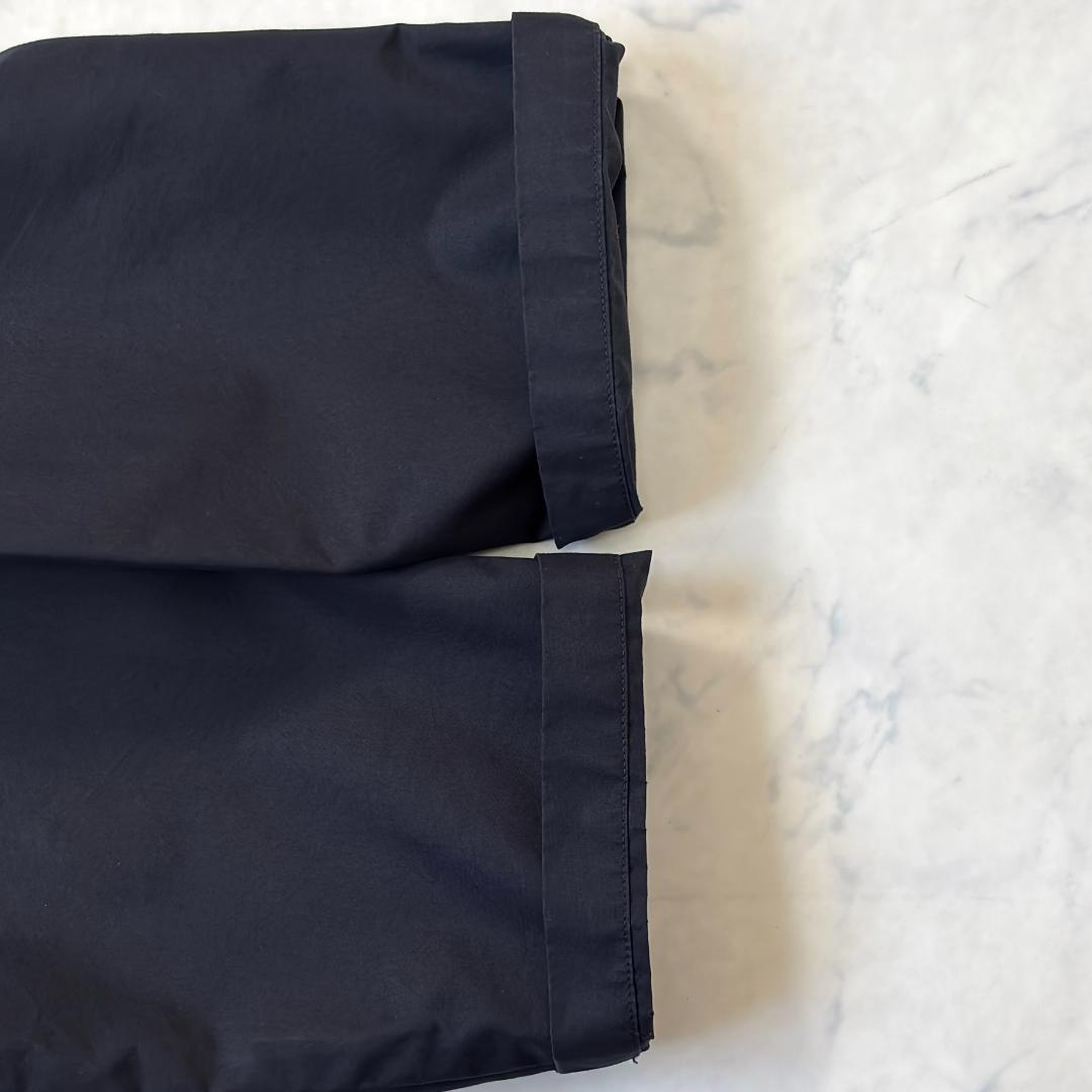 マーガレットハウエル ダブル スプリングコート 綿ナイロン 黒 0 tr7