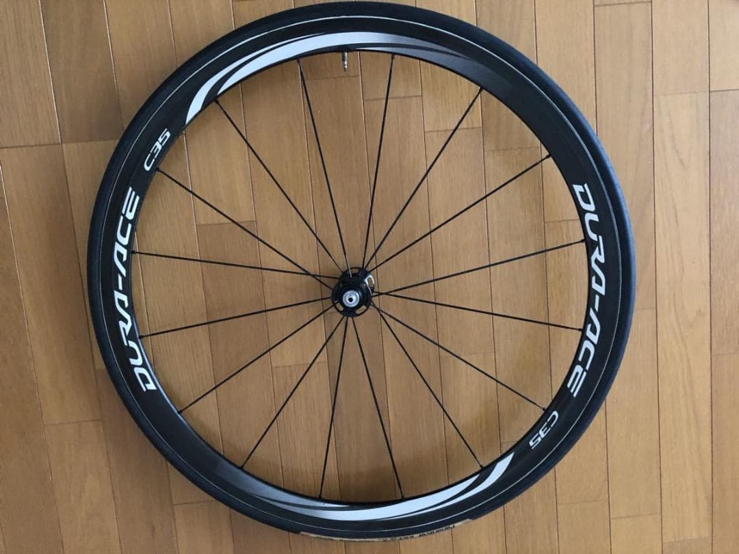 シマノカーボンホイール WH-9000C35TU前後タイヤ付11速