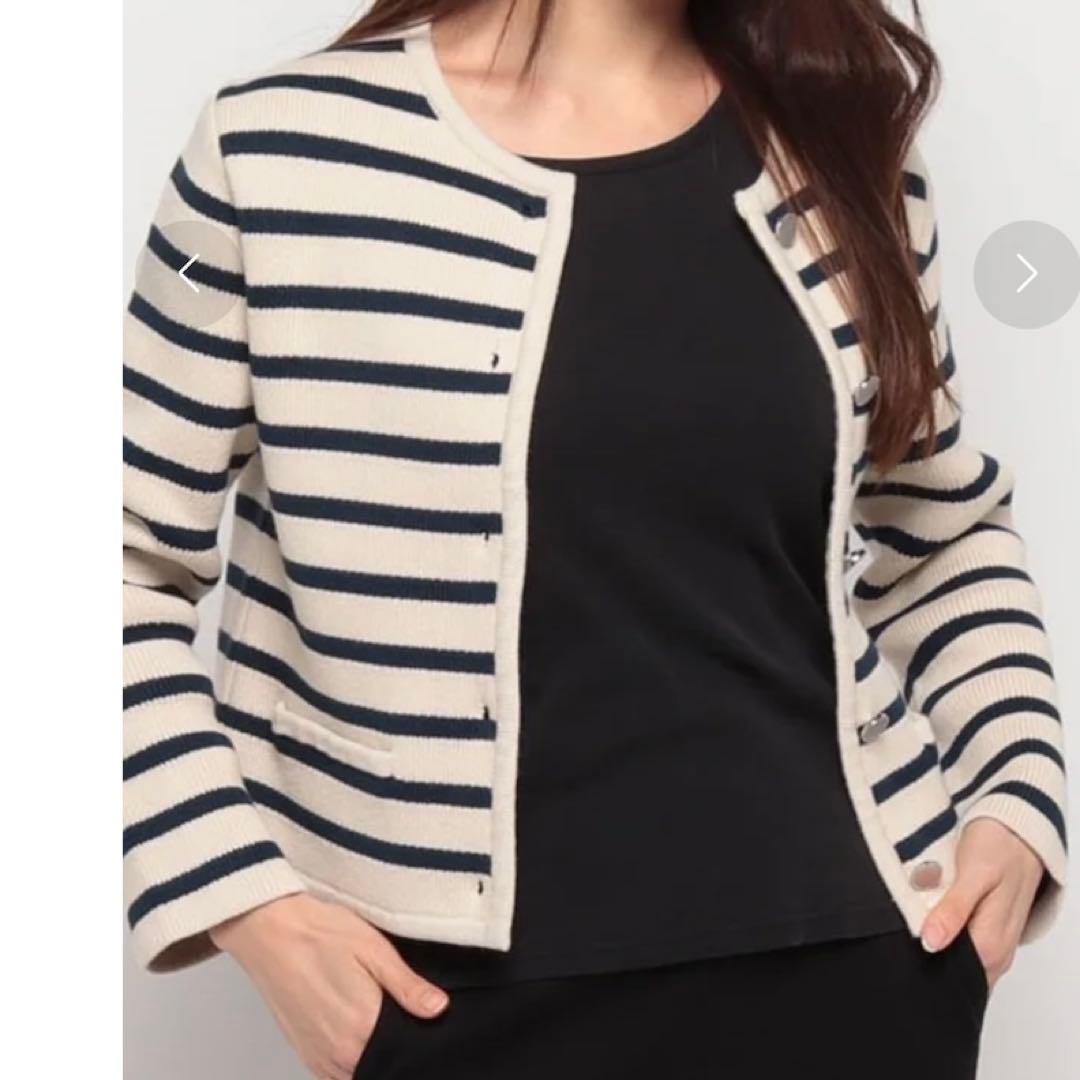 Theory ウェーバリー コットン ストライプ ジャケット　24SS