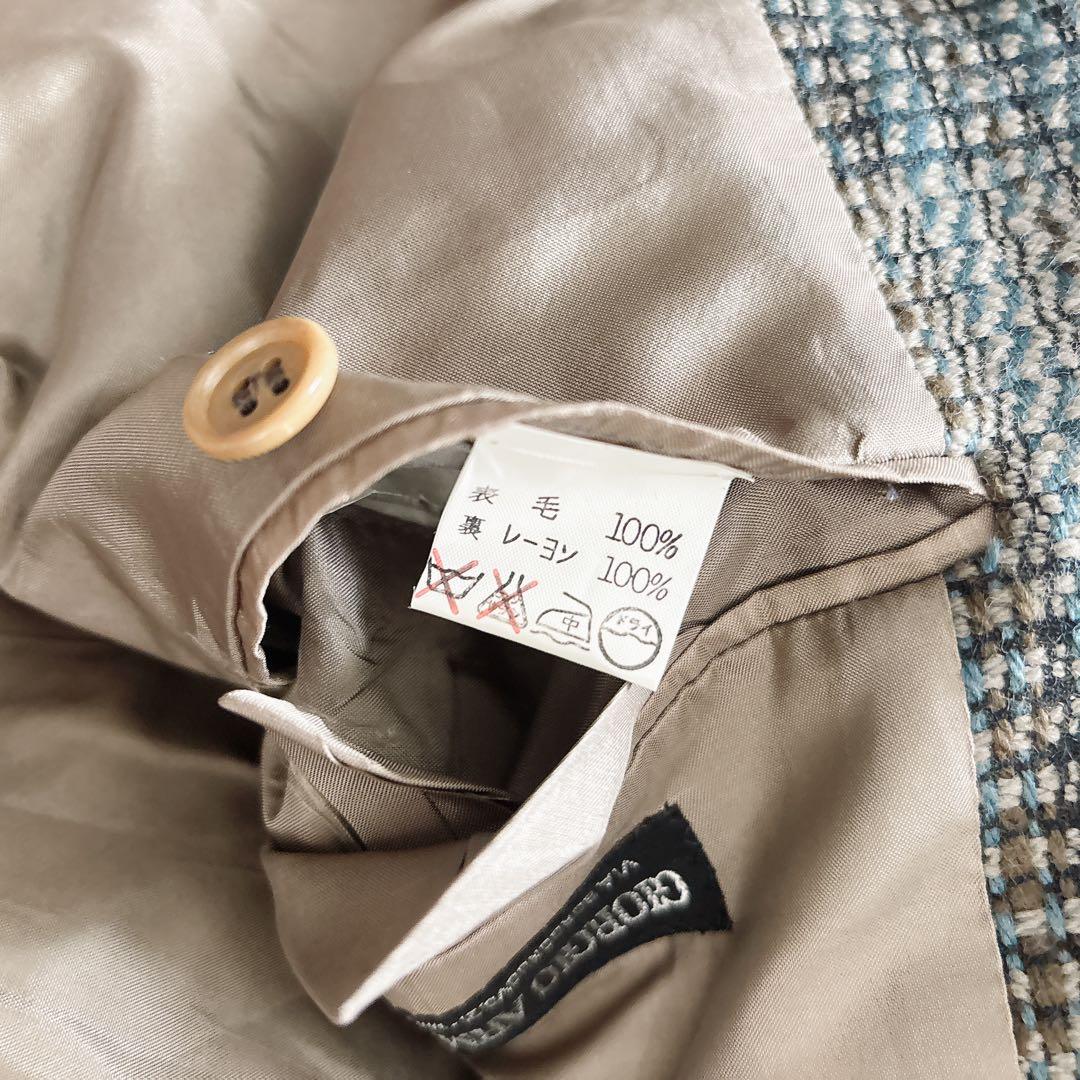 GIORGIO ARMANI ダブルブレスト テーラードジャケット チェック