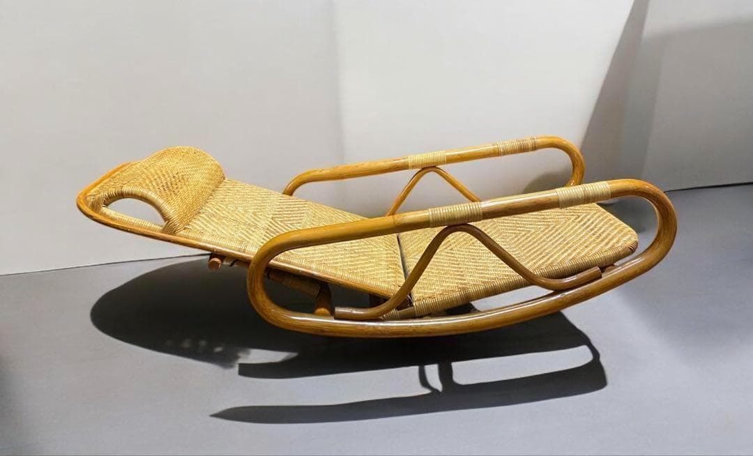 N*a様 ラタンの低めのロッキングチェア　3段階調整可