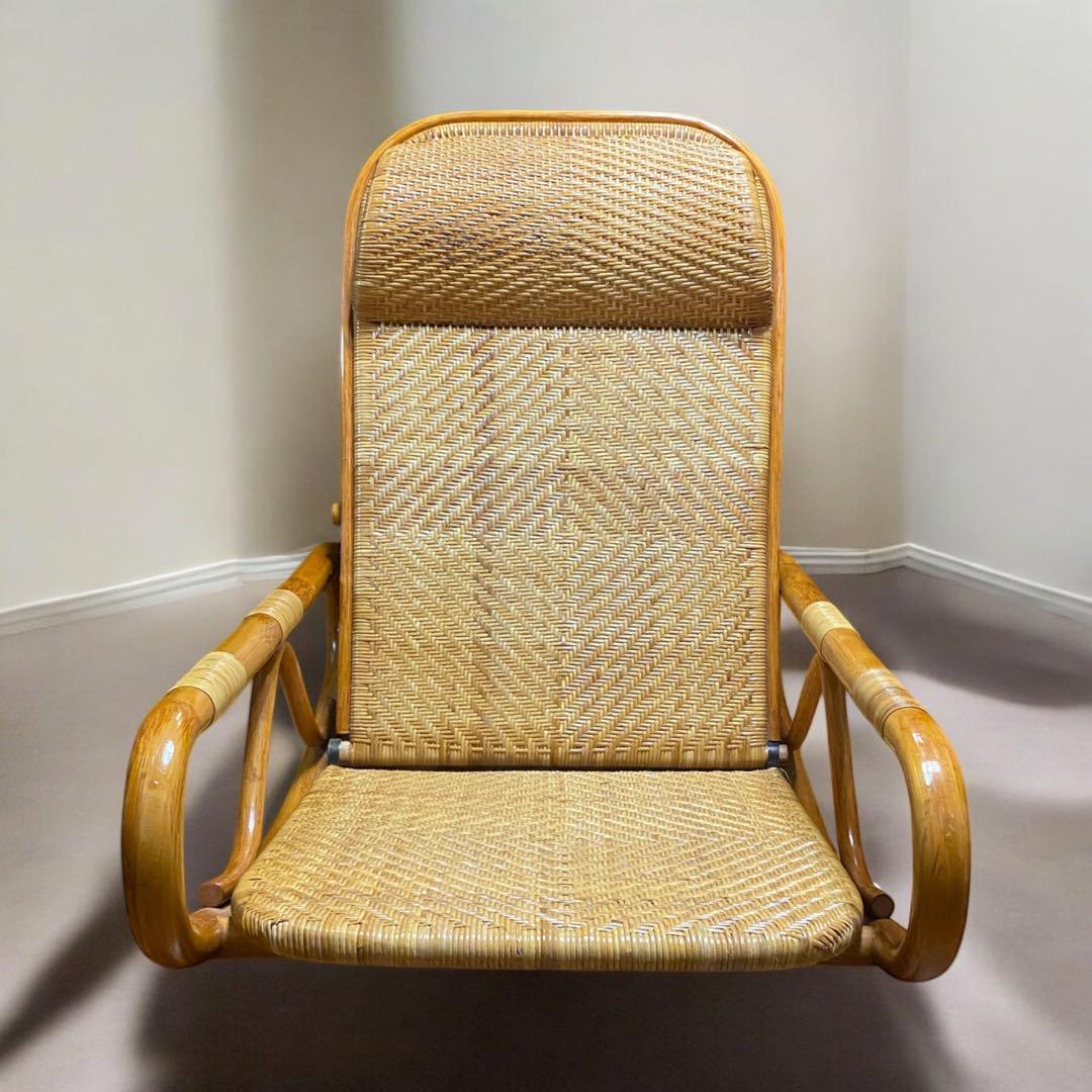 N*a様 ラタンの低めのロッキングチェア　3段階調整可