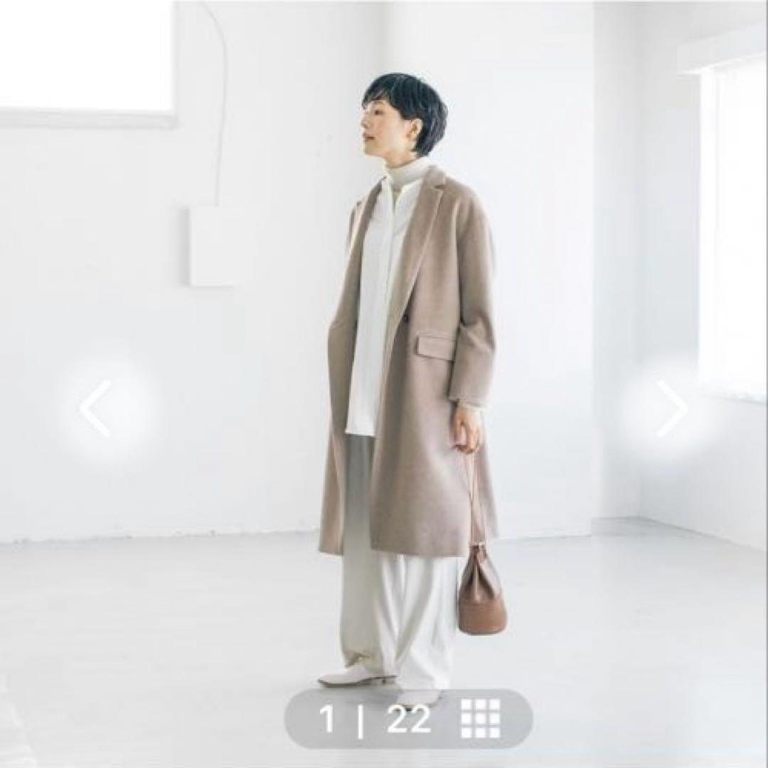 北欧暮らしの道具店「冬のお出かけも私らしく」3WAYアレンジ襟　チェスターコート