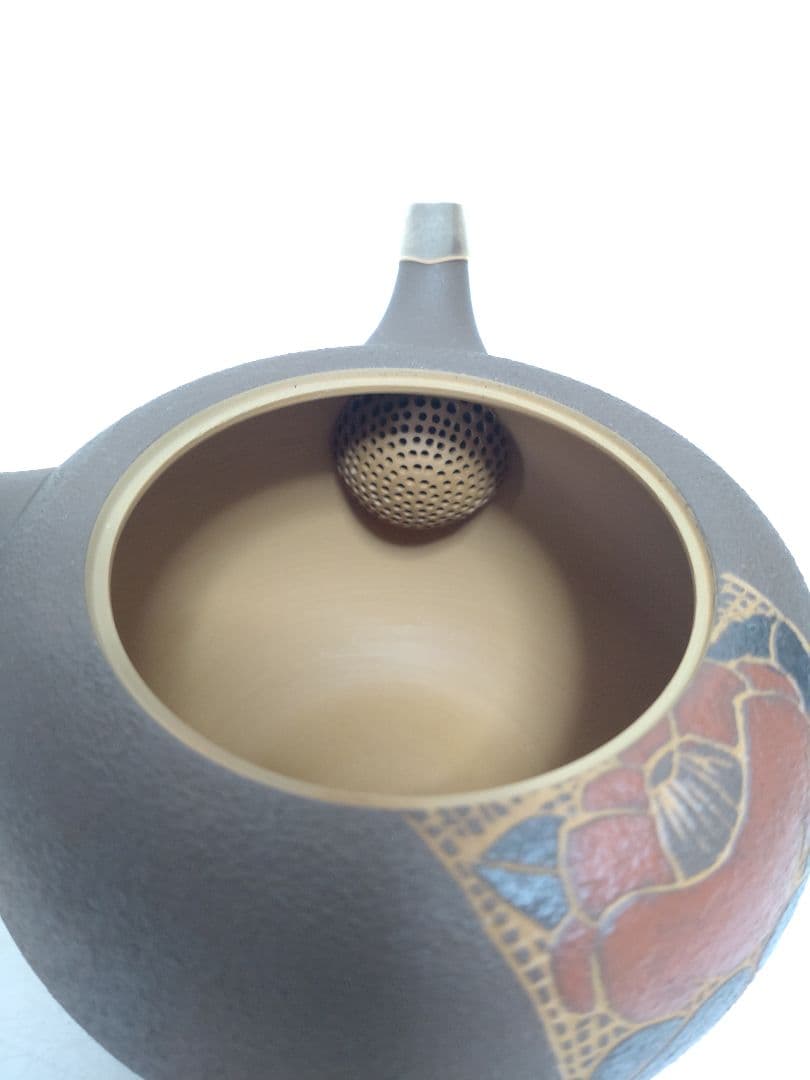 常滑焼 甚秋造 茶器揃 急須 煎茶碗五客 共箱