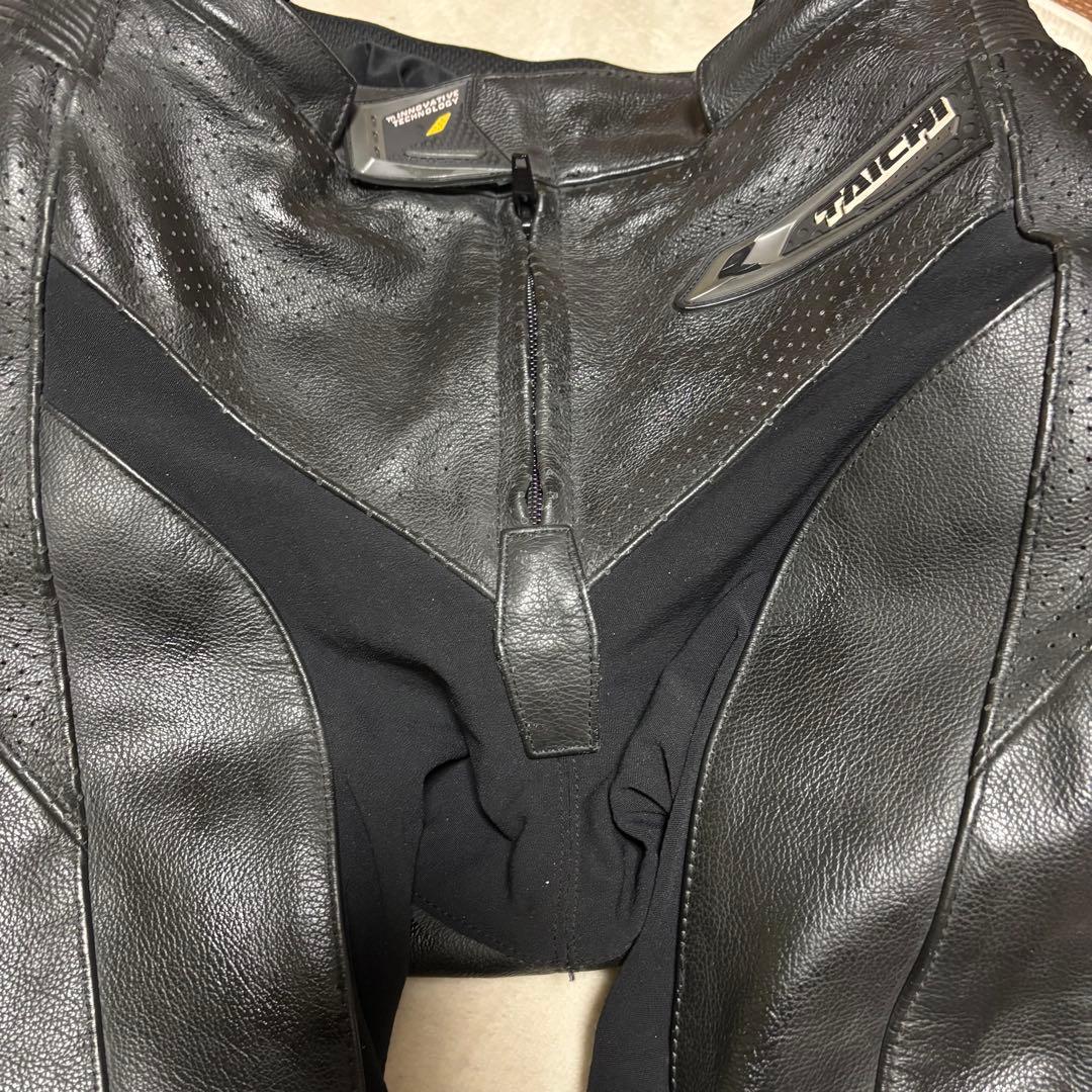 RS タイチ　RS TAICHI　パンチングレザーパンツプロテクター牛革Lサイズ