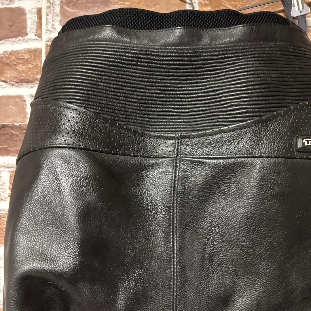 RS タイチ　RS TAICHI　パンチングレザーパンツプロテクター牛革Lサイズ