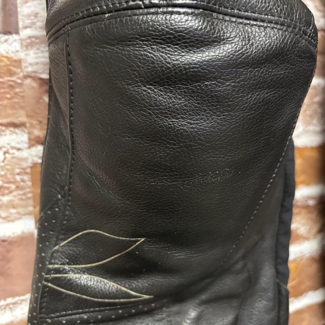 RS タイチ　RS TAICHI　パンチングレザーパンツプロテクター牛革Lサイズ