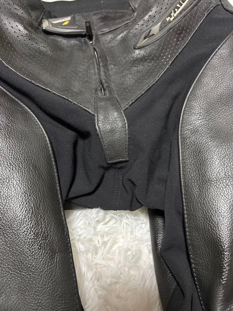 RS タイチ　RS TAICHI　パンチングレザーパンツプロテクター牛革Lサイズ