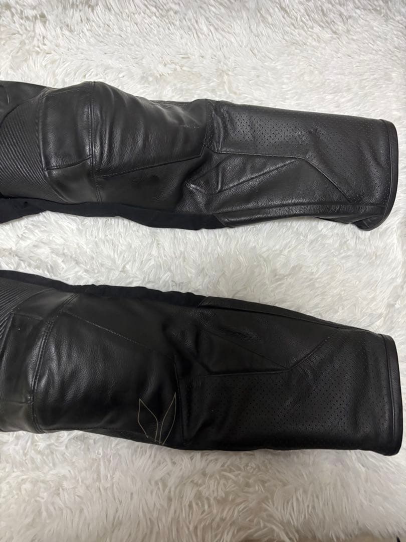 RS タイチ　RS TAICHI　パンチングレザーパンツプロテクター牛革Lサイズ