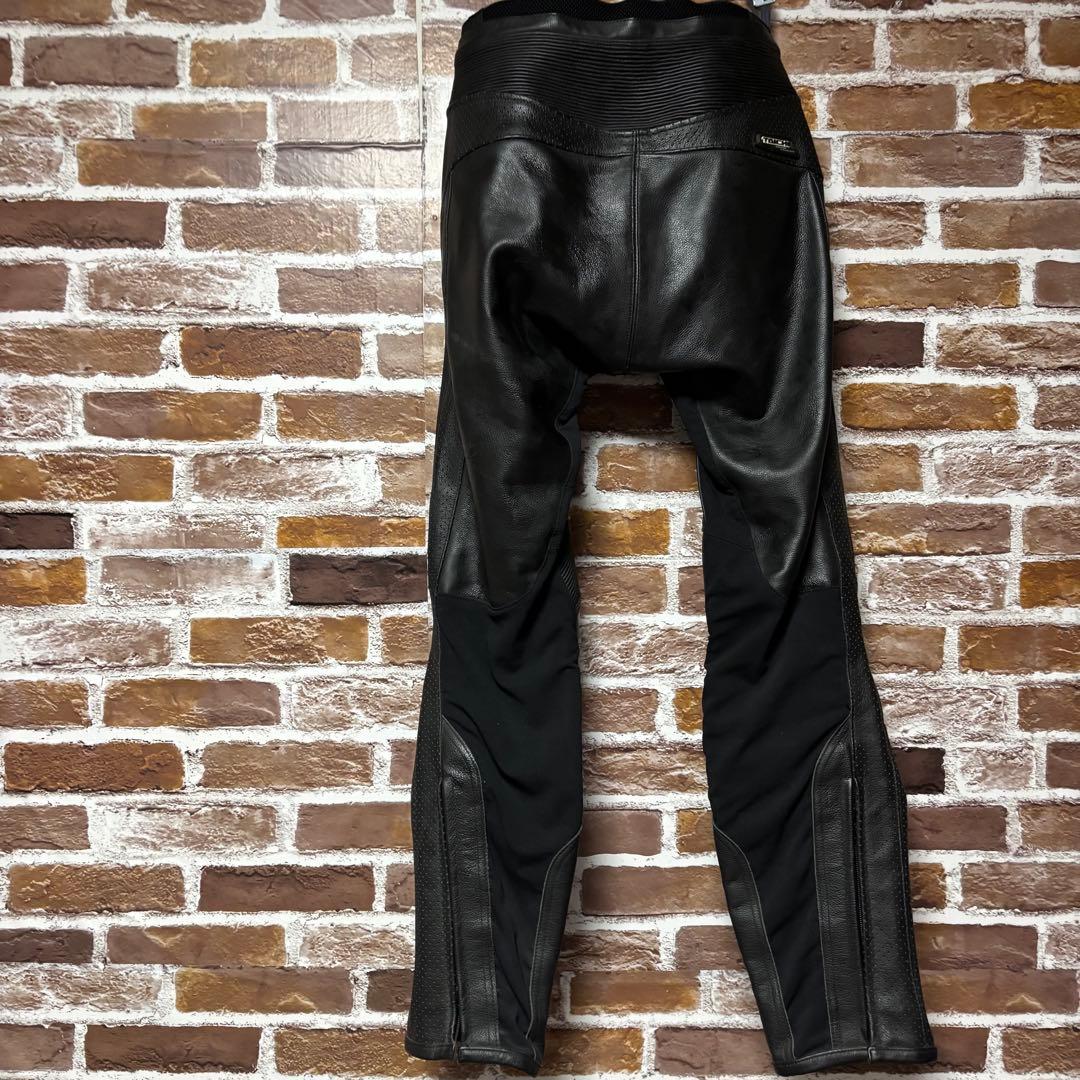 RS タイチ　RS TAICHI　パンチングレザーパンツプロテクター牛革Lサイズ