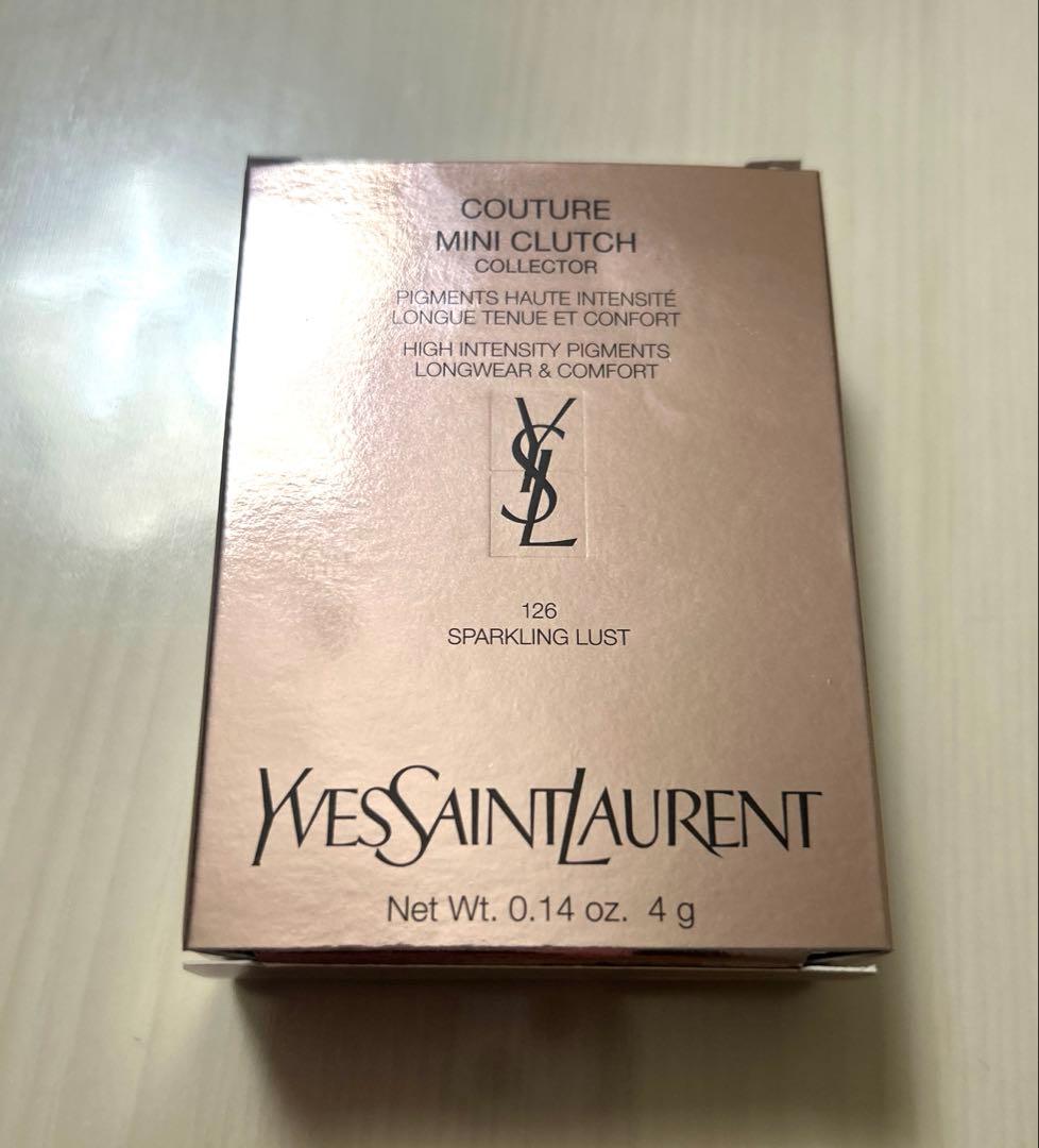 新品　YSL クチュールミニクラッチ 126 スパークリングラスト